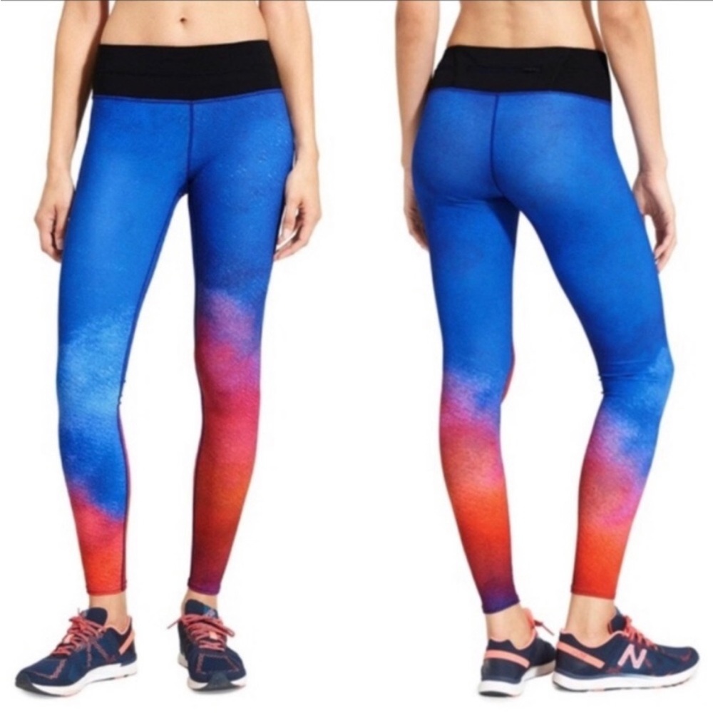 Athleta Ombre Speed Sonar Leggings
